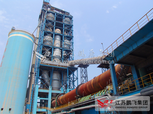 Cement rotary kiln production line five cyclone preheate